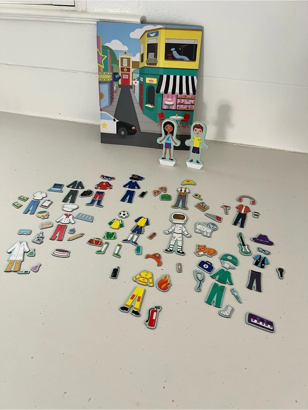 Melissa & Doug Magnetivity - Dress & Play Careers activity Toy with tote
